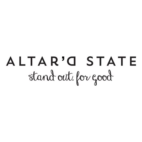 Altard state hours - 18 reviews and 10 photos of Altar'd State "Altar'd State is a chain of stores, predominantly in the eastern half of the United States. It is a Christian-centric company which gives portions of their profits to missions and other non-profit organizations. The name is a reference to the Altered State of one's life once they accept Jesus as Savior.